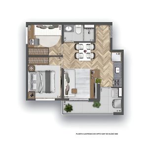 apartamento na planta